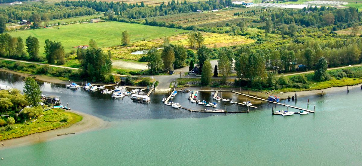 Panoramic view of  Pitt Meadows