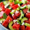 watermelon, Cucumber, and Mint Salad image
